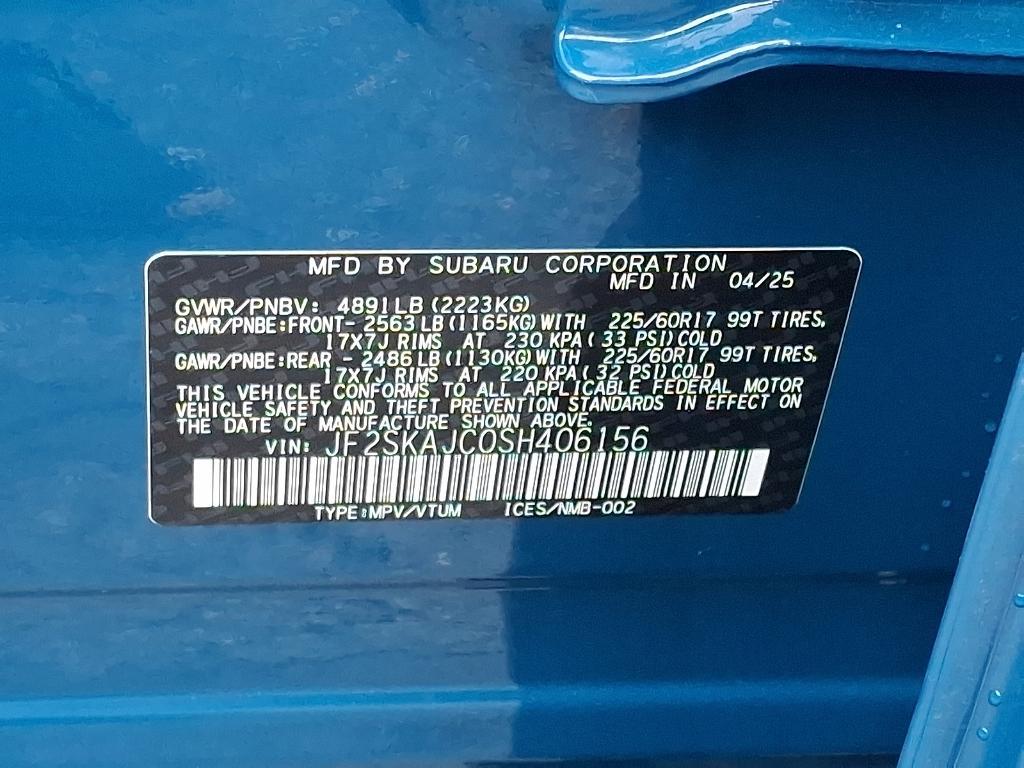 new 2025 Subaru Forester car, priced at $40,863