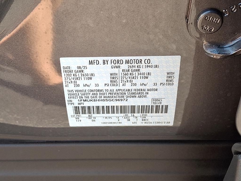 new 2025 Ford Explorer car, priced at $59,060