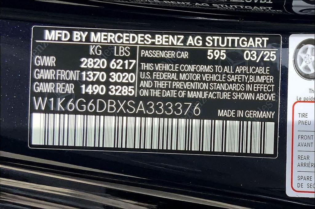 new 2025 Mercedes-Benz S-Class car, priced at $127,285