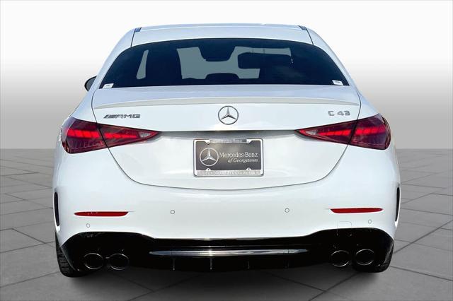 new 2025 Mercedes-Benz AMG C 43 car, priced at $73,275