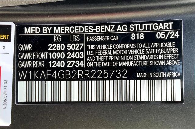 new 2024 Mercedes-Benz C-Class car, priced at $60,275