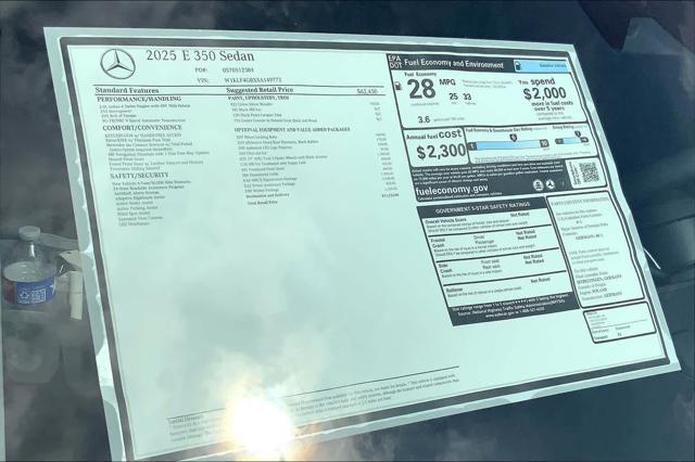 new 2025 Mercedes-Benz E-Class car, priced at $71,225