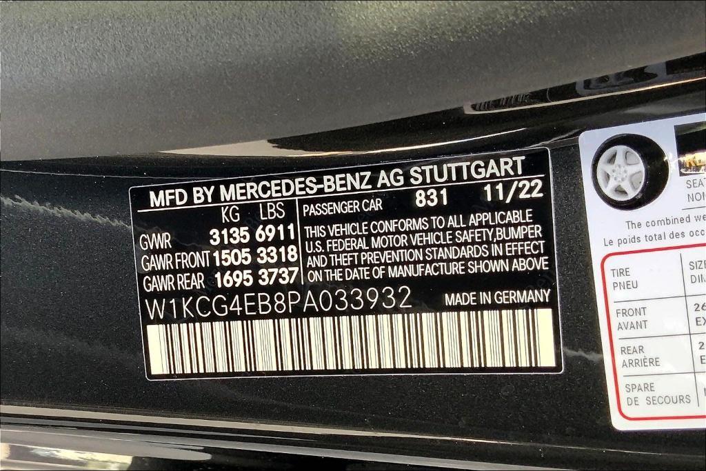 new 2023 Mercedes-Benz EQS 580 car, priced at $144,635