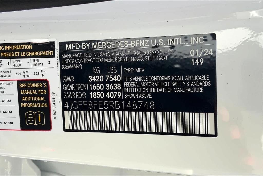new 2024 Mercedes-Benz GLS 580 car, priced at $118,315