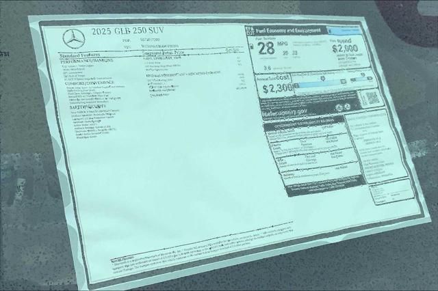 new 2025 Mercedes-Benz GLB 250 car, priced at $47,145