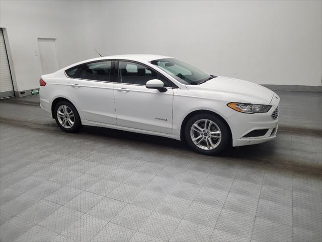 used 2018 Ford Fusion Hybrid car, priced at $14,695