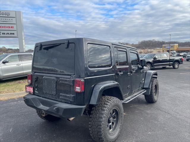 used 2016 Jeep Wrangler Unlimited car, priced at $21,883