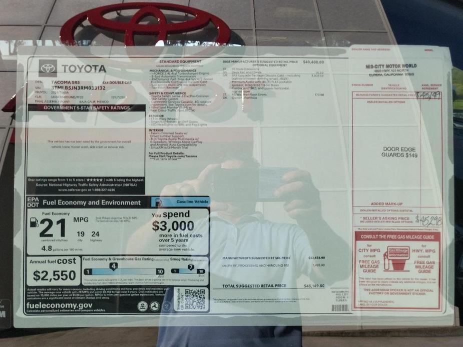 new 2024 Toyota Tacoma car, priced at $42,795