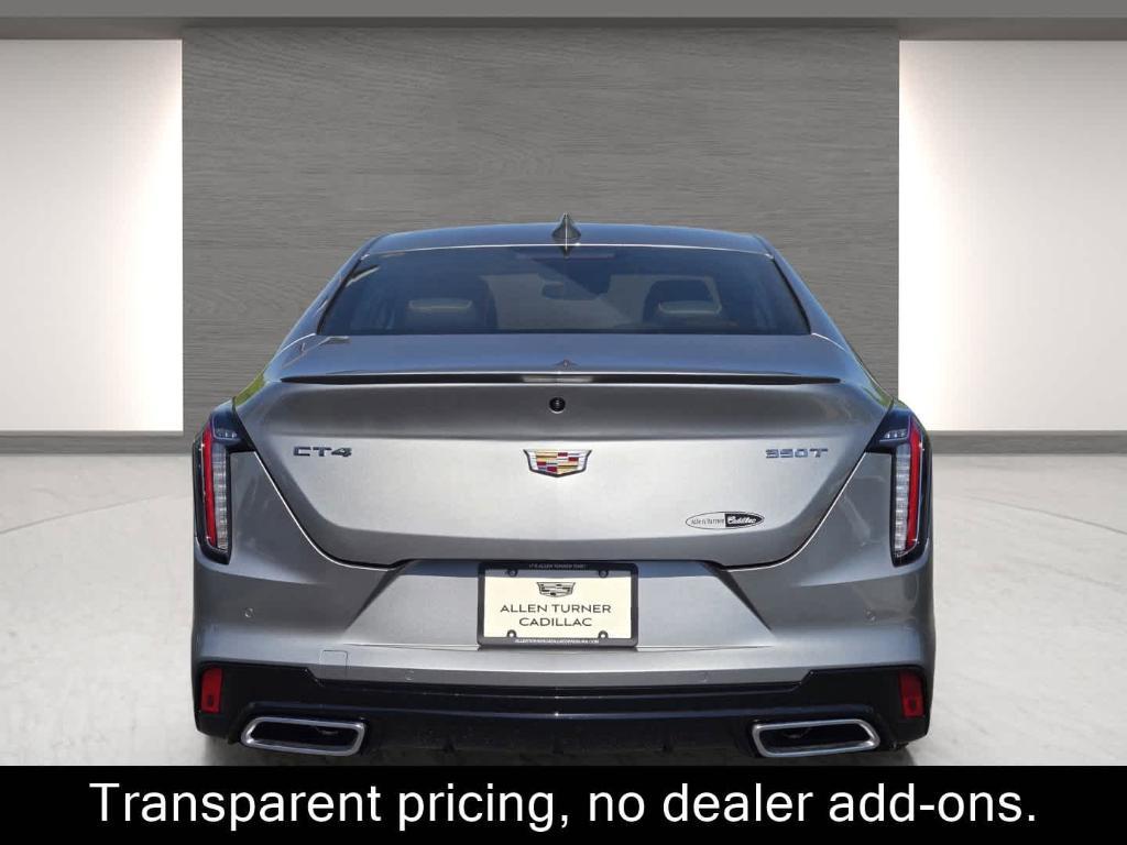 new 2025 Cadillac CT4 car, priced at $51,260