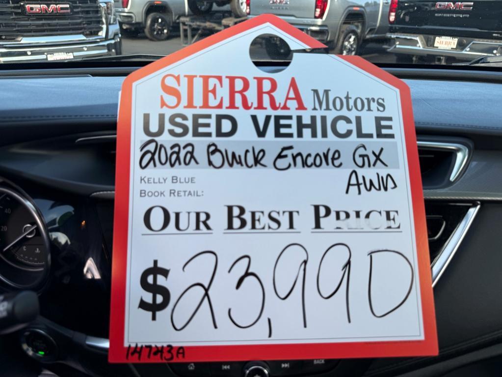used 2022 Buick Encore GX car, priced at $23,990