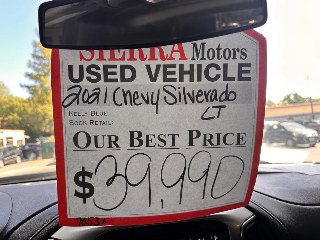 used 2021 Chevrolet Silverado 1500 car, priced at $39,990