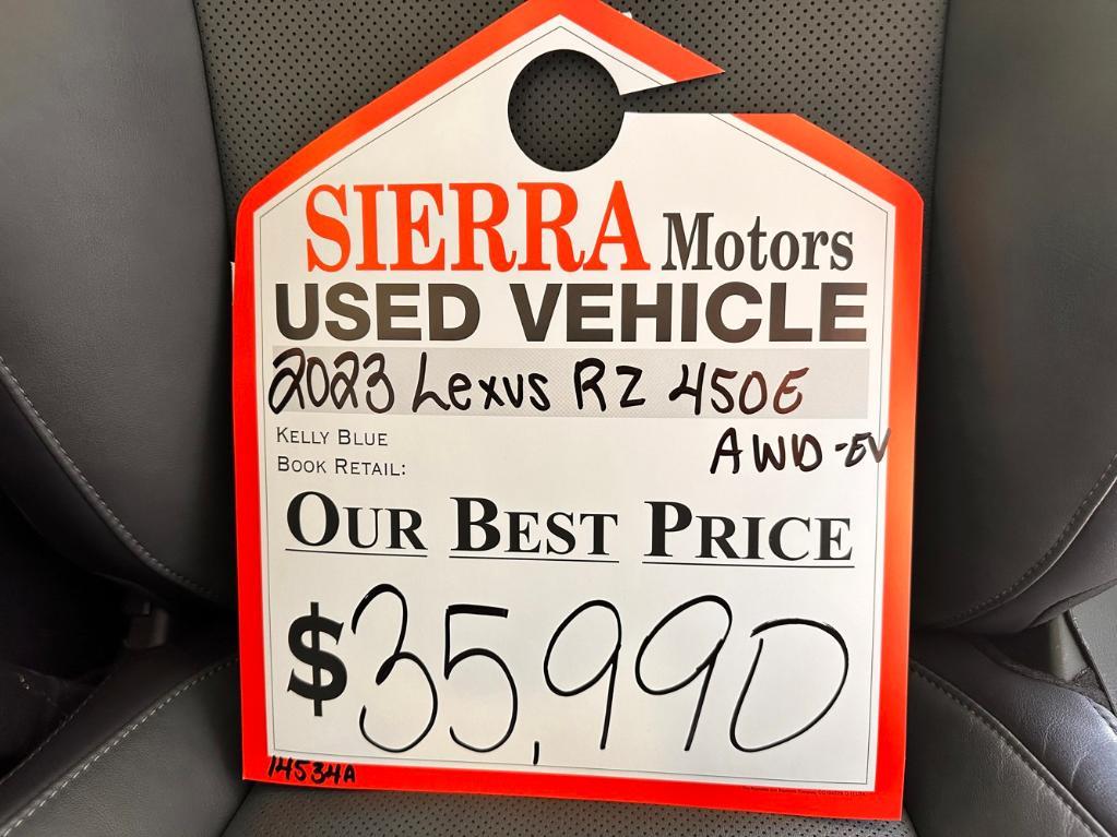 used 2023 Lexus RZ 450e car, priced at $34,988