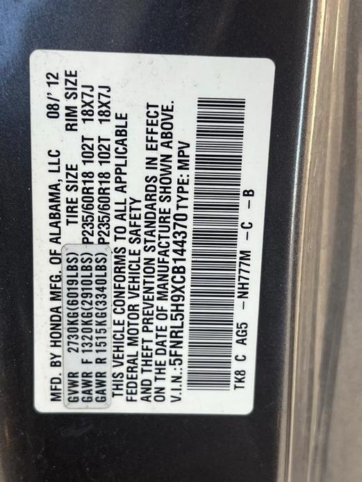 used 2012 Honda Odyssey car, priced at $10,455