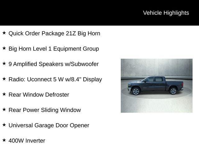 new 2025 Ram 1500 car, priced at $49,117