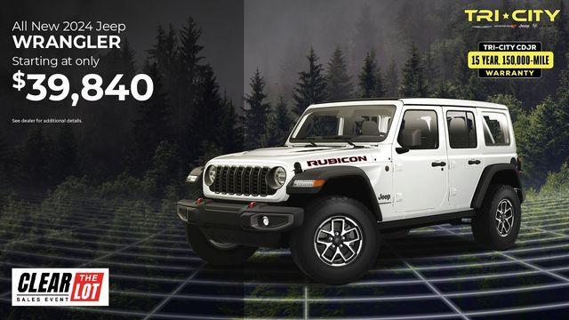 new 2024 Jeep Wrangler car, priced at $46,999