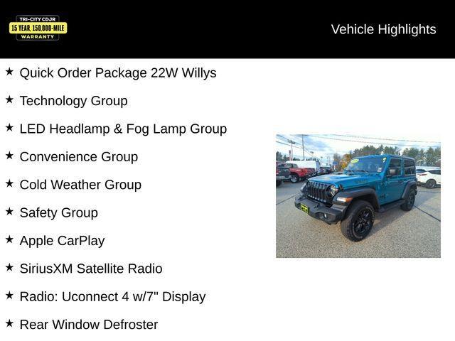 used 2020 Jeep Wrangler car, priced at $27,700