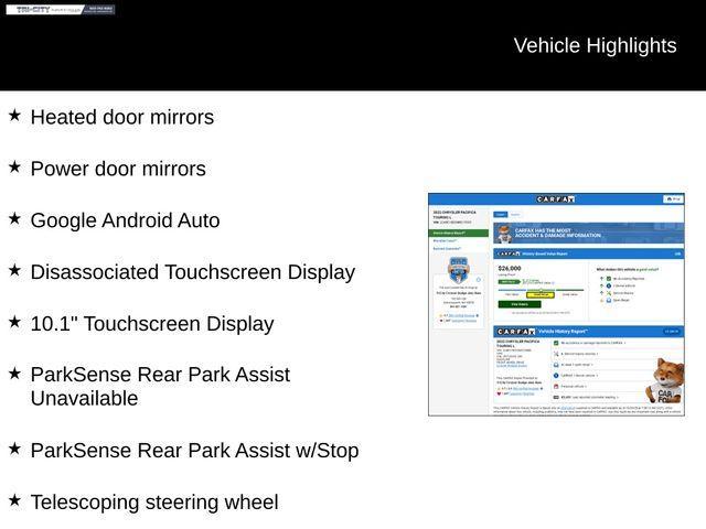 used 2022 Chrysler Pacifica car, priced at $26,000