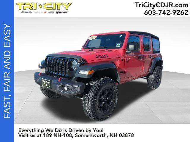 used 2021 Jeep Wrangler Unlimited car, priced at $26,600