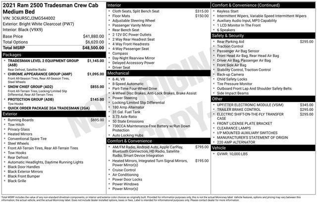 used 2021 Ram 2500 car, priced at $29,000