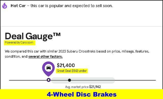 used 2023 Subaru Crosstrek car, priced at $21,400