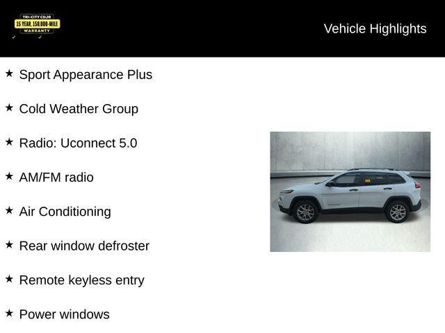 used 2016 Jeep Cherokee car, priced at $10,000
