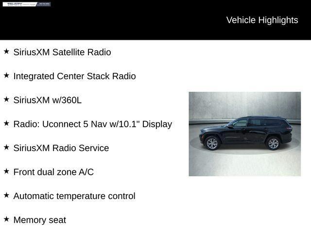 used 2022 Jeep Grand Cherokee L car, priced at $30,000