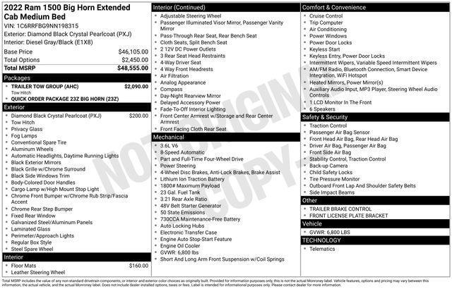 used 2022 Ram 1500 car, priced at $32,000