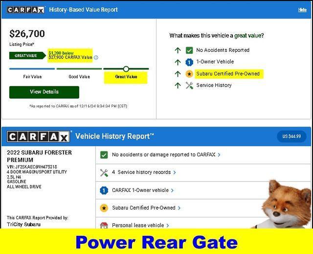 used 2022 Subaru Forester car, priced at $26,700