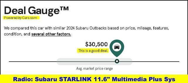 used 2024 Subaru Outback car, priced at $30,500