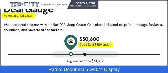 used 2021 Jeep Grand Cherokee L car, priced at $30,600