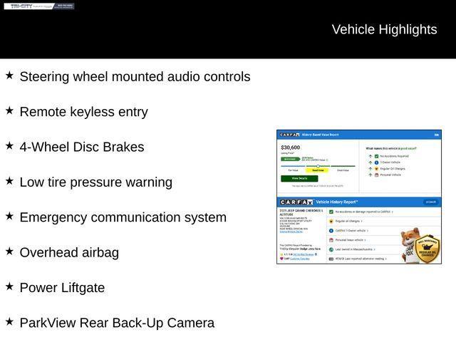 used 2021 Jeep Grand Cherokee L car, priced at $30,600