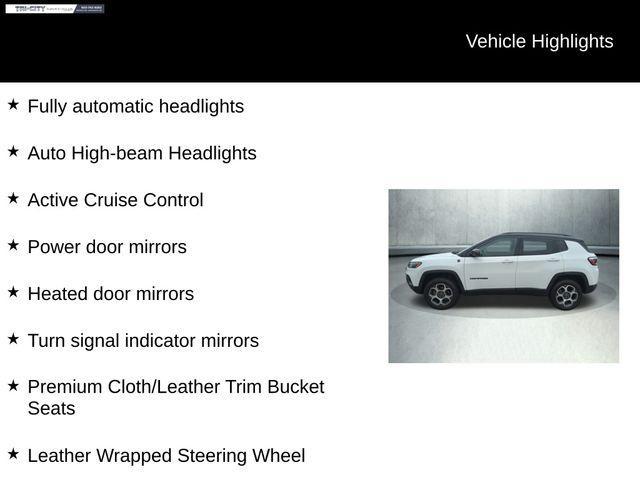 used 2022 Jeep Compass car, priced at $25,000