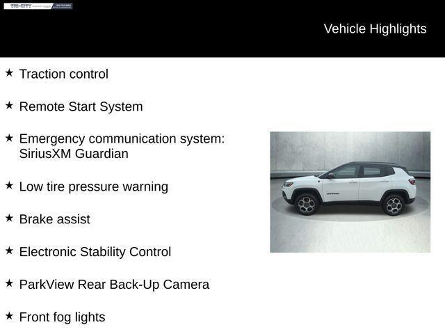 used 2022 Jeep Compass car, priced at $25,000
