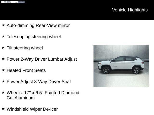 used 2022 Jeep Compass car, priced at $25,000