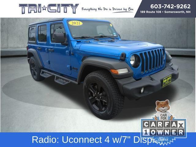 used 2021 Jeep Wrangler Unlimited car, priced at $28,600