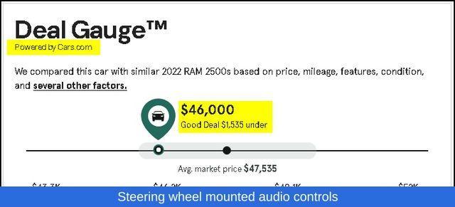 used 2022 Ram 2500 car, priced at $46,000