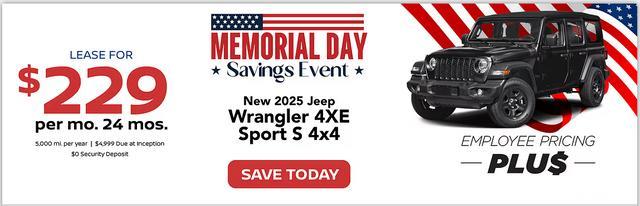new 2025 Jeep Wrangler 4xe car, priced at $52,335