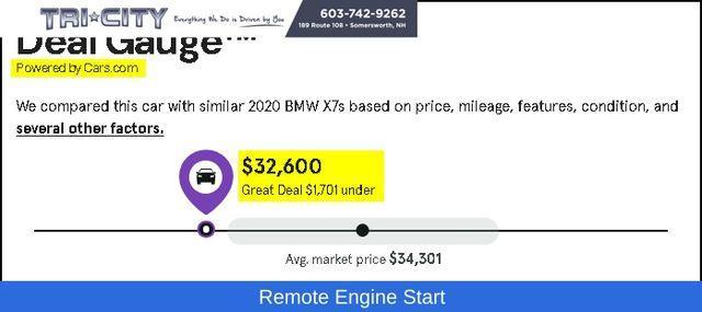 used 2020 BMW X7 car, priced at $32,000