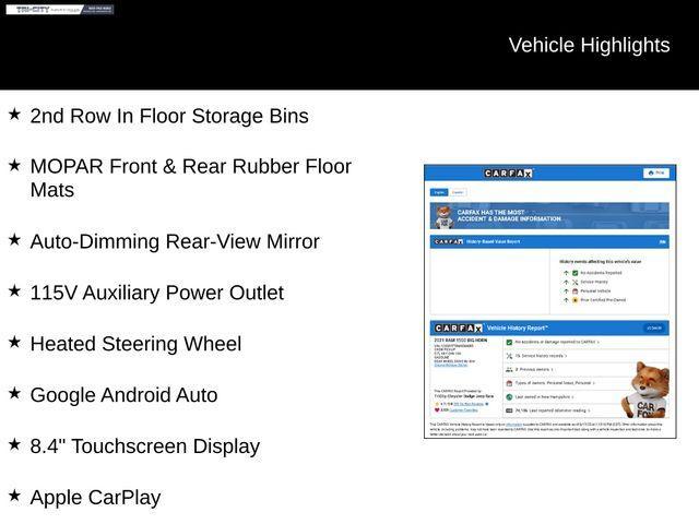 used 2021 Ram 1500 car, priced at $31,800