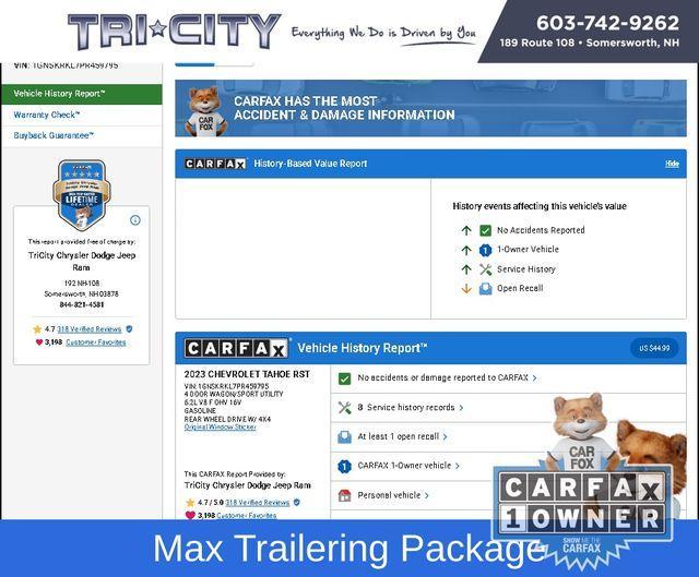 used 2023 Chevrolet Tahoe car, priced at $60,600