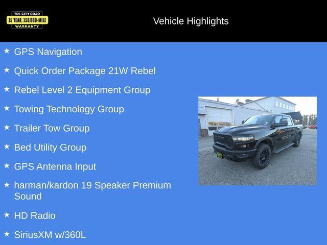 new 2025 Ram 1500 car, priced at $65,734