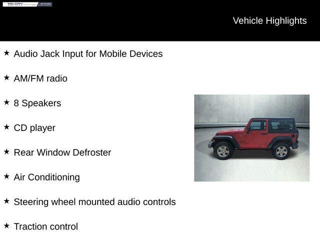 used 2016 Jeep Wrangler car, priced at $22,000