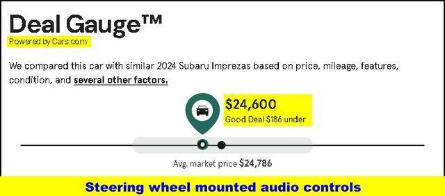 used 2024 Subaru Impreza car, priced at $24,000