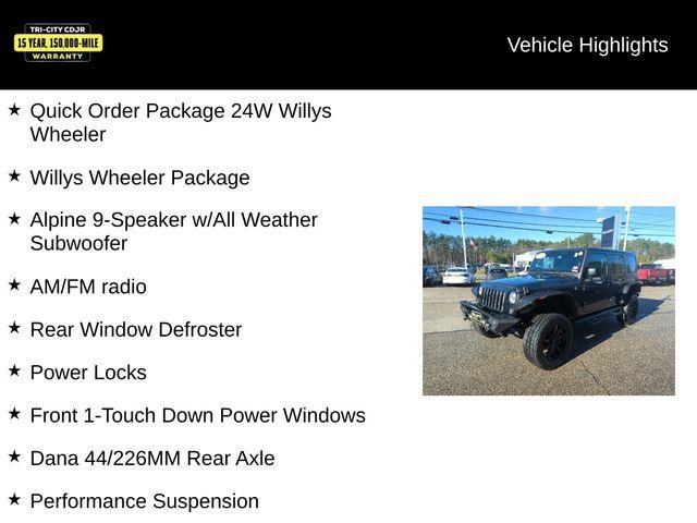 used 2017 Jeep Wrangler Unlimited car, priced at $25,000