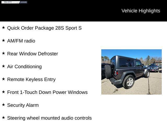 used 2019 Jeep Wrangler car, priced at $25,000