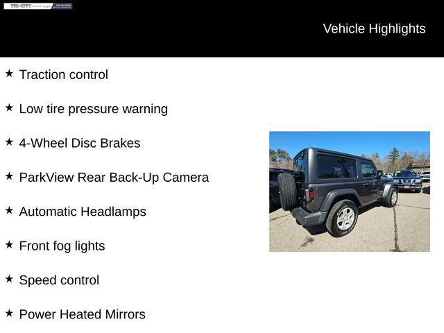 used 2019 Jeep Wrangler car, priced at $25,000