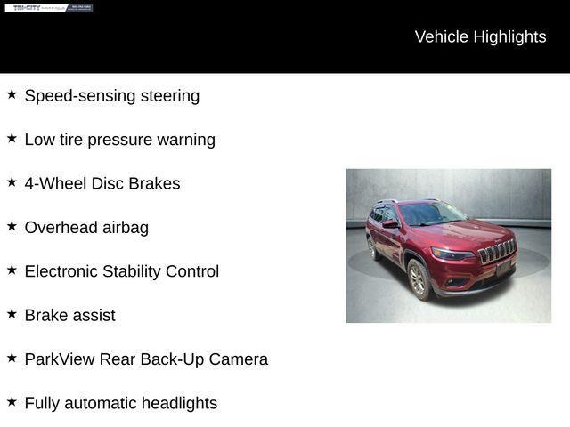 used 2021 Jeep Cherokee car, priced at $22,000
