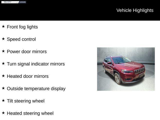 used 2021 Jeep Cherokee car, priced at $22,000