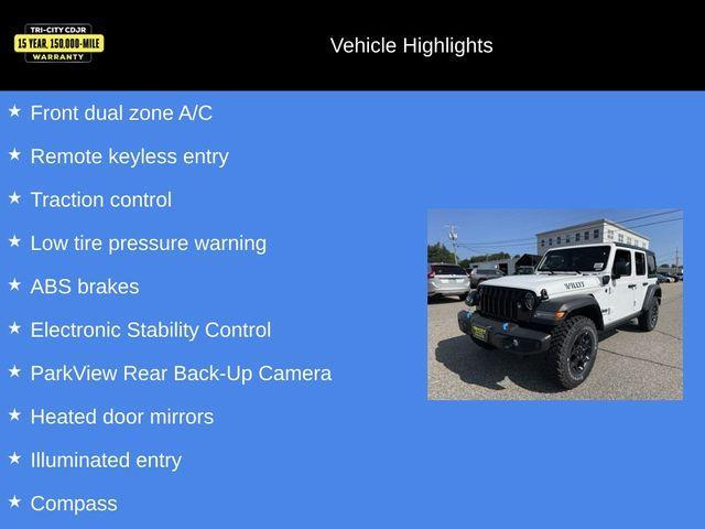 new 2023 Jeep Wrangler 4xe car, priced at $46,249