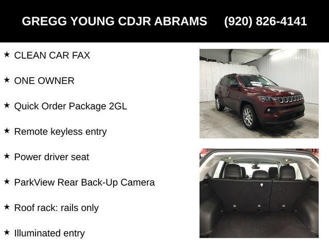 used 2022 Jeep Compass car, priced at $22,750